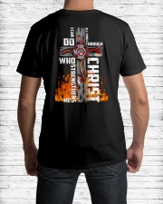 Firefighter Do All Things Through Christ Shirt Classic T-Shirt lifestyle-mens-crewneck-back-1