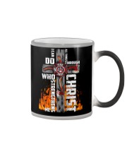 Firefighter Do All Things Through Christ Shirt Color Changing Mug thumbnail