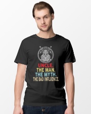 Viking Uncle Bad Influence Funny Classic T-Shirt lifestyle-mens-crewneck-front-15