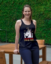 Love You Fuck You Unicorn Shirt Ladies Flowy Tank lifestyle-bellaflowy-tank-front-1