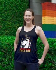 Love You Fuck You Unicorn Shirt Ladies Flowy Tank lifestyle-bellaflowy-tank-front-2
