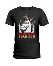 Love You Fuck You Unicorn Shirt Ladies T-Shirt thumbnail