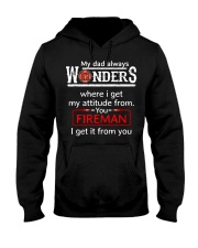 Firefighter Dad Attitude Hooded Sweatshirt tile