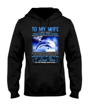 Dolphin Wife Clock Ability Moon Hooded Sweatshirt thumbnail