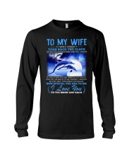Dolphin Wife Clock Ability Moon Long Sleeve Tee thumbnail