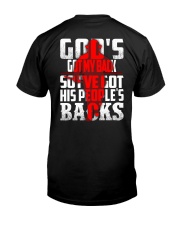 Firefighter Got People's Back Classic T-Shirt back