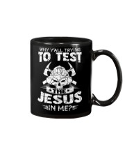 Why Y'all Trying Test The Jesus In Me Firefighter Mug thumbnail