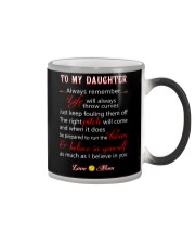 Softball to my daughter Color Changing Mug thumbnail