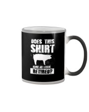 Look Retired Pig Color Changing Mug thumbnail