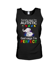 Autism God Say I Am Perfect Unisex Tank thumbnail