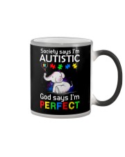 Autism God Say I Am Perfect Color Changing Mug thumbnail