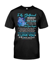 Turtle Girlfriend Clock Ability Moon Classic T-Shirt thumbnail