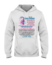 Unicorn Girlfriend Lucky To Live Amazing Life Hooded Sweatshirt thumbnail