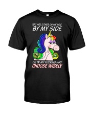 Unicorn In My Fucking Way Classic T-Shirt front