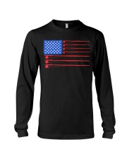 Fishing American flag shirt Long Sleeve Tee thumbnail