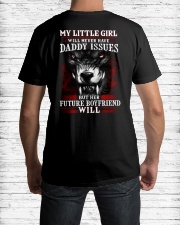 Wolf Dad's little girl Issues Classic T-Shirt lifestyle-mens-crewneck-back-1