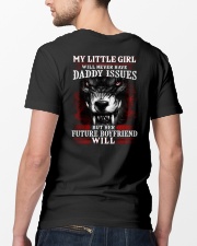 Wolf Dad's little girl Issues Classic T-Shirt lifestyle-mens-crewneck-back-5