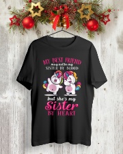 Unicorn Sister By Heart Classic T-Shirt lifestyle-holiday-crewneck-front-2