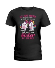 Unicorn Sister By Heart Ladies T-Shirt thumbnail