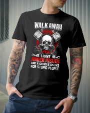 Mechanic Shirt: Walk Away I Have Anger Issues Classic T-Shirt lifestyle-mens-crewneck-front-6