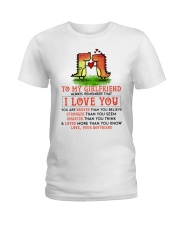 Dinosaur Girlfriend I Love You Ladies T-Shirt thumbnail