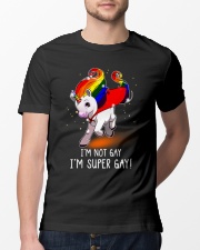 Unicorn Lgbt I Am Super Gay Classic T-Shirt lifestyle-mens-crewneck-front-13