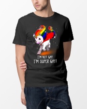 Unicorn Lgbt I Am Super Gay Classic T-Shirt lifestyle-mens-crewneck-front-14