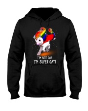 Unicorn Lgbt I Am Super Gay Hooded Sweatshirt thumbnail