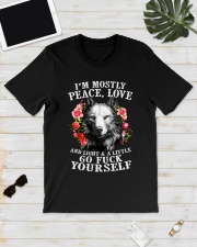 Peace Love Go Yourself Wolf Classic T-Shirt lifestyle-mens-crewneck-front-17