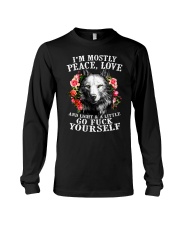 Peace Love Go Yourself Wolf Long Sleeve Tee thumbnail