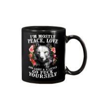 Peace Love Go Yourself Wolf Mug thumbnail