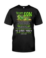 Turtle Son Dad Clock Ability Moon Classic T-Shirt thumbnail