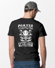 Prayer is the best way to meet the lord Classic T-Shirt lifestyle-mens-crewneck-back-6