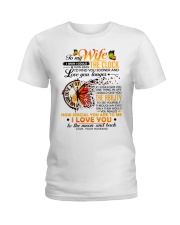 Butterfly Wife Clock Ability Moon Ladies T-Shirt thumbnail