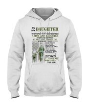 Veteran The Bond Between Daughter Mom Hooded Sweatshirt thumbnail