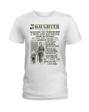 Veteran The Bond Between Daughter Mom Ladies T-Shirt thumbnail