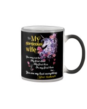 To My Gorgeous Unicorn Wife Color Changing Mug thumbnail
