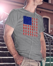 Fishing American flag shirt Classic T-Shirt lifestyle-mens-crewneck-front-5