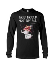 Thou Should Not Try Me Elephant Long Sleeve Tee thumbnail