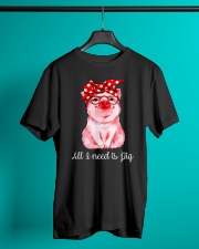 Farmer all I need is pig Classic T-Shirt lifestyle-mens-crewneck-front-3
