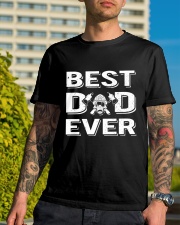 Best Firefighter Dad Ever Classic T-Shirt lifestyle-mens-crewneck-front-8