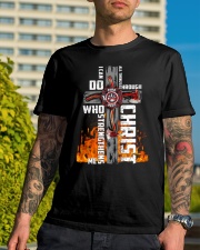 Firefighter Do All Things Through Christ Shirt Classic T-Shirt lifestyle-mens-crewneck-front-8