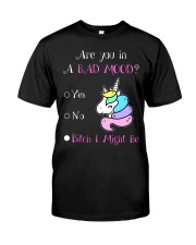 Unicorn Bad Mood Classic T-Shirt thumbnail