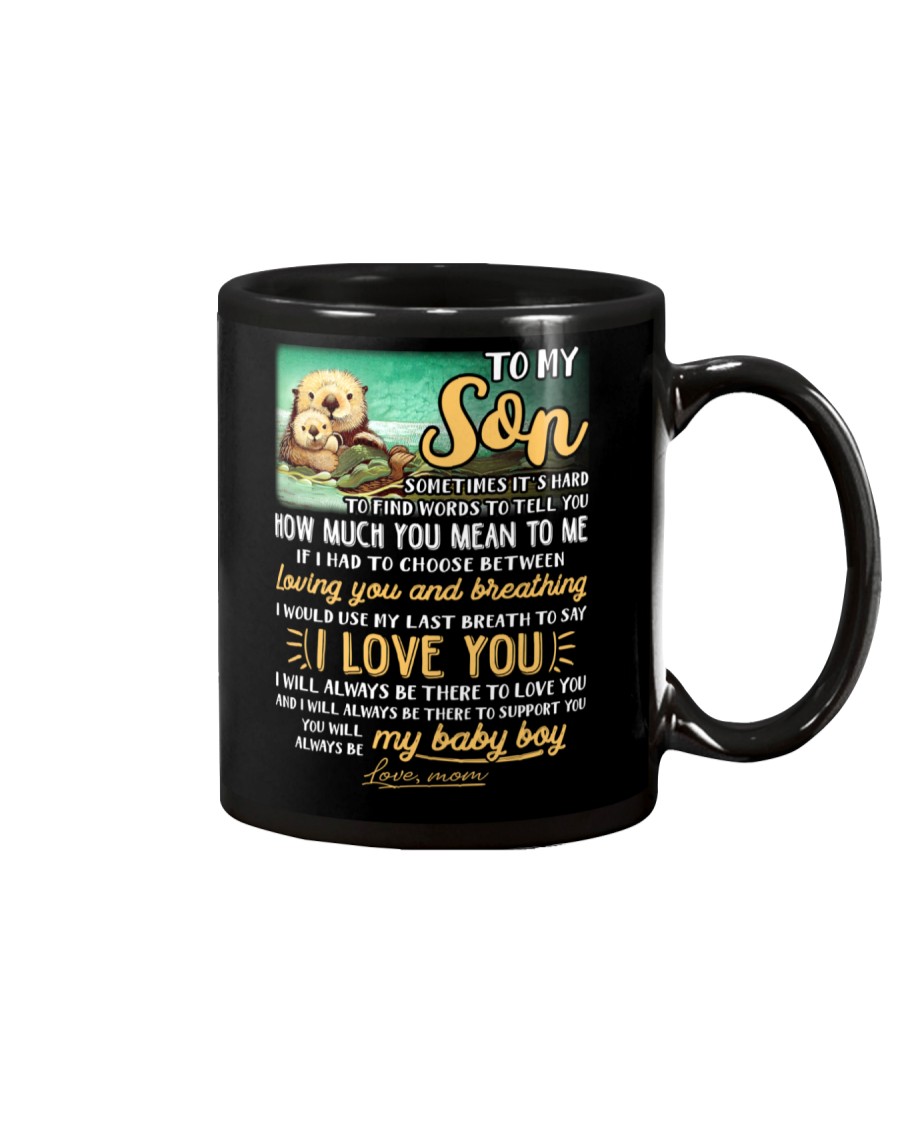 Otter Mom Son Last Breath To Say Love Mug