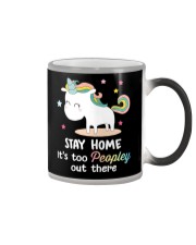 Unicorn Stay Home T-shirt Color Changing Mug thumbnail