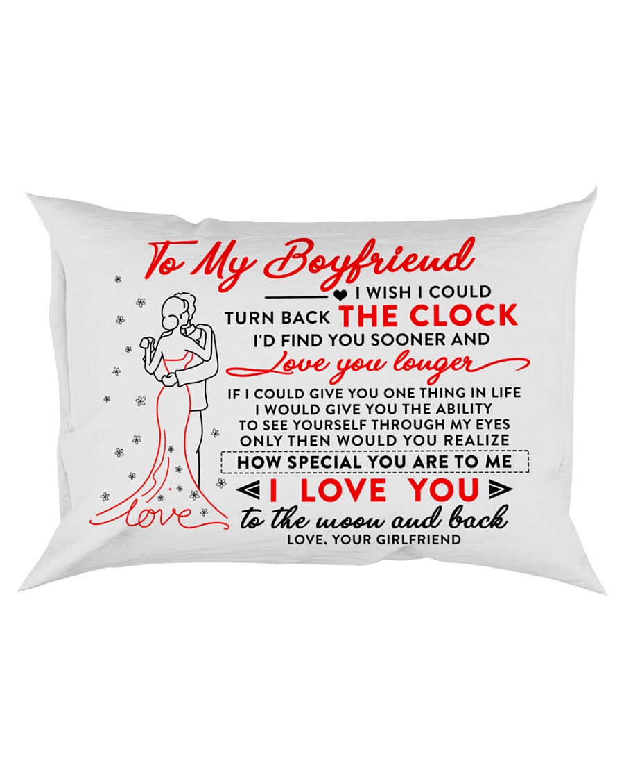 Family Boyfriend The Clock The Moon Rectangular Pillowcase