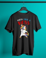 Funny Unicorn T Shirts Floss Like A Boss Classic T-Shirt lifestyle-mens-crewneck-front-3