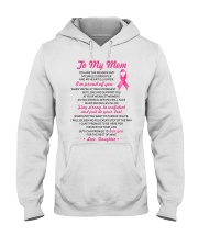 Reason My Smile Brighter Mom Breast Cancer Hooded Sweatshirt thumbnail
