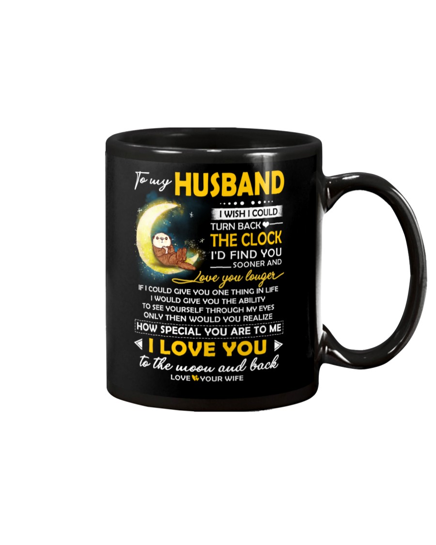 Otter Husband Clock Ability Moon Mug