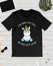 Unicorn Eyes Out Loud Classic T-Shirt lifestyle-mens-crewneck-front-17